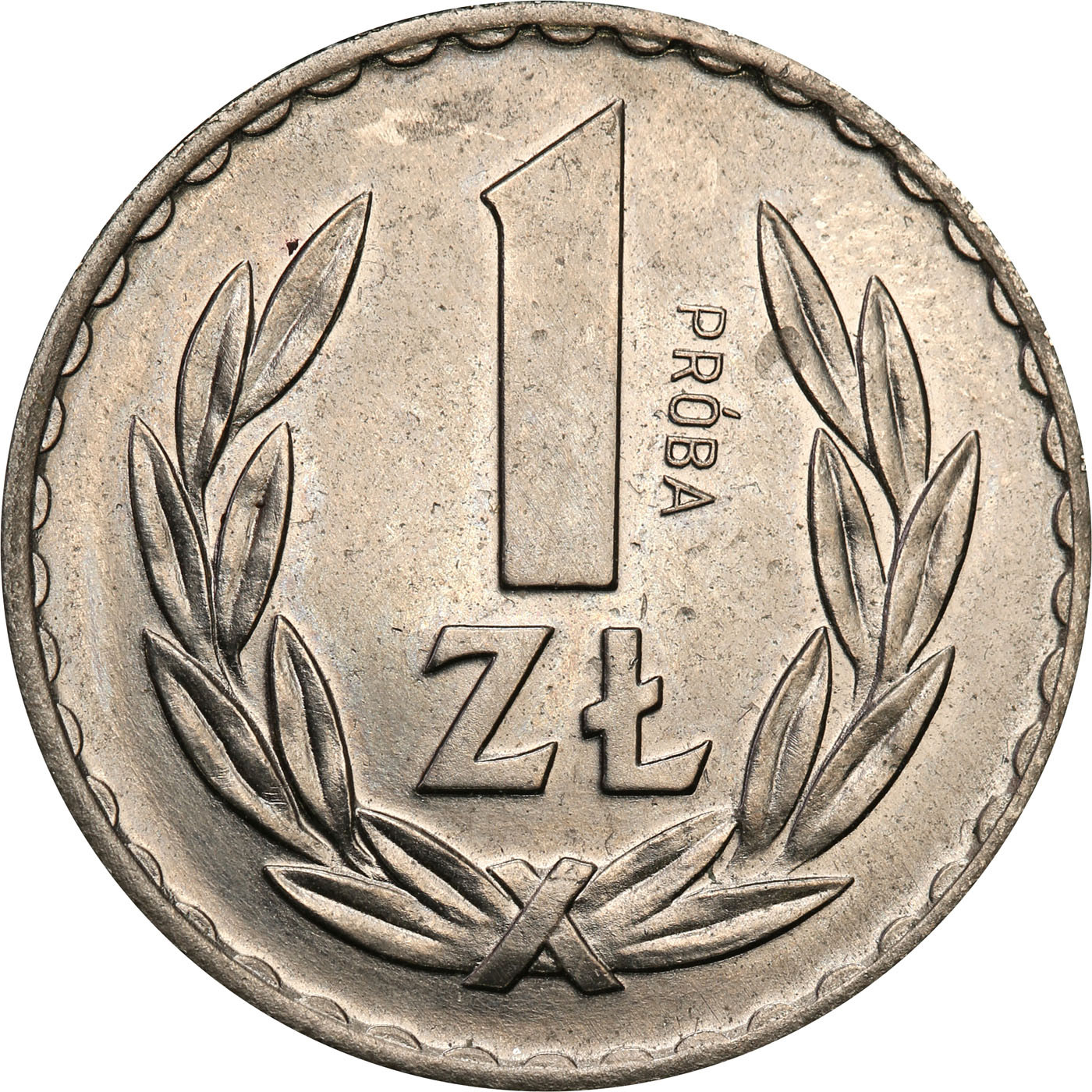 PRL. PRÓBA Nikiel 1 złoty 1949 nominał